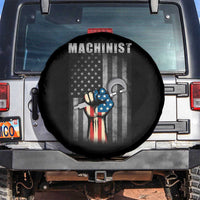 Machinist Patriotic US Flag Spare Tire Cover - Wonder Print Shop