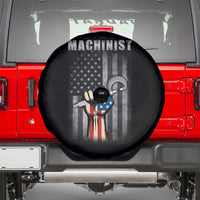 Machinist Patriotic US Flag Spare Tire Cover - Wonder Print Shop