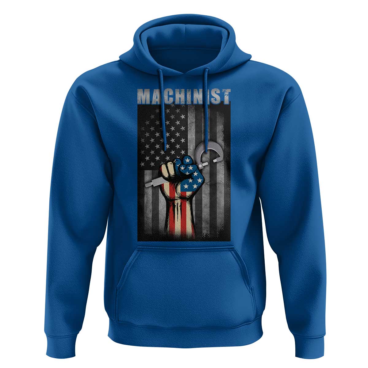 Machinist Patriotic US Flag Hoodie - Wonder Print Shop