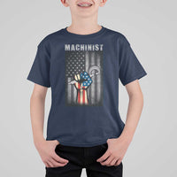 Machinist Patriotic US Flag T Shirt For Kid - Wonder Print Shop