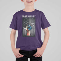 Machinist Patriotic US Flag T Shirt For Kid - Wonder Print Shop
