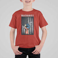 Machinist Patriotic US Flag T Shirt For Kid - Wonder Print Shop