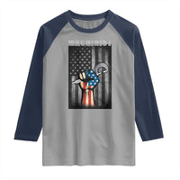 Machinist Patriotic US Flag Raglan Shirt - Wonder Print Shop