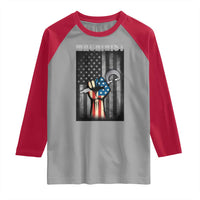 Machinist Patriotic US Flag Raglan Shirt - Wonder Print Shop
