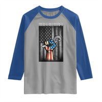 Machinist Patriotic US Flag Raglan Shirt - Wonder Print Shop