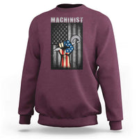 Machinist Patriotic US Flag Sweatshirt - Wonder Print Shop