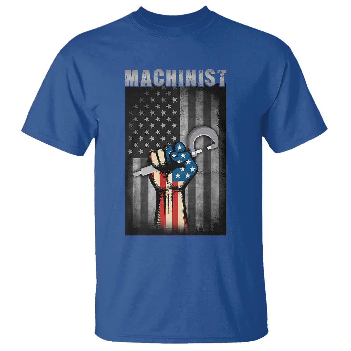 Machinist Patriotic US Flag T Shirt - Wonder Print Shop