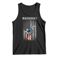 Machinist Patriotic US Flag Tank Top - Wonder Print Shop