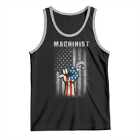 Machinist Patriotic US Flag Tank Top - Wonder Print Shop