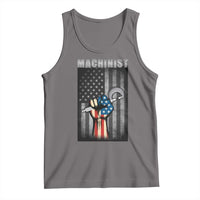 Machinist Patriotic US Flag Tank Top - Wonder Print Shop