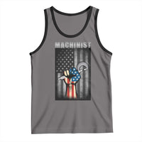Machinist Patriotic US Flag Tank Top - Wonder Print Shop