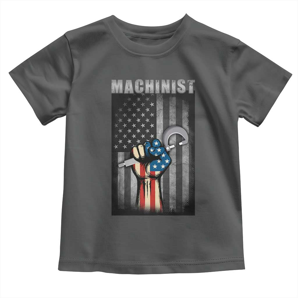 Machinist Patriotic US Flag Toddler T Shirt - Wonder Print Shop