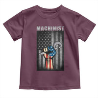 Machinist Patriotic US Flag Toddler T Shirt - Wonder Print Shop