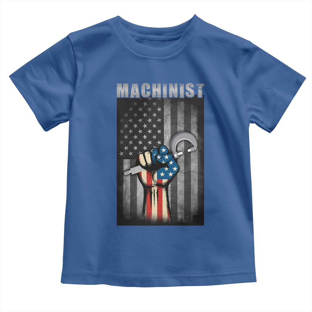 Machinist Patriotic US Flag Toddler T Shirt - Wonder Print Shop