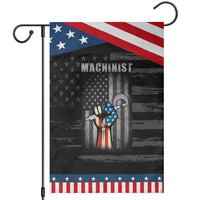 Machinist Patriotic US Flag Garden Flag