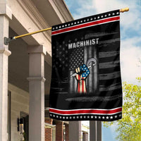 Machinist Patriotic US Flag Garden Flag