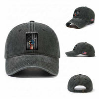 Machinist Patriotic US Flag Washed Cotton Baseball Cap