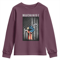 Machinist Patriotic US Flag Youth Sweatshirt - Wonder Print Shop