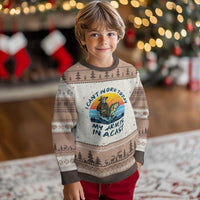 Funny Skeleton Camo Fishing Ugly Christmas Sweater I Can Not Work Today My Arm Is In A Cast - Wonder Print Shop