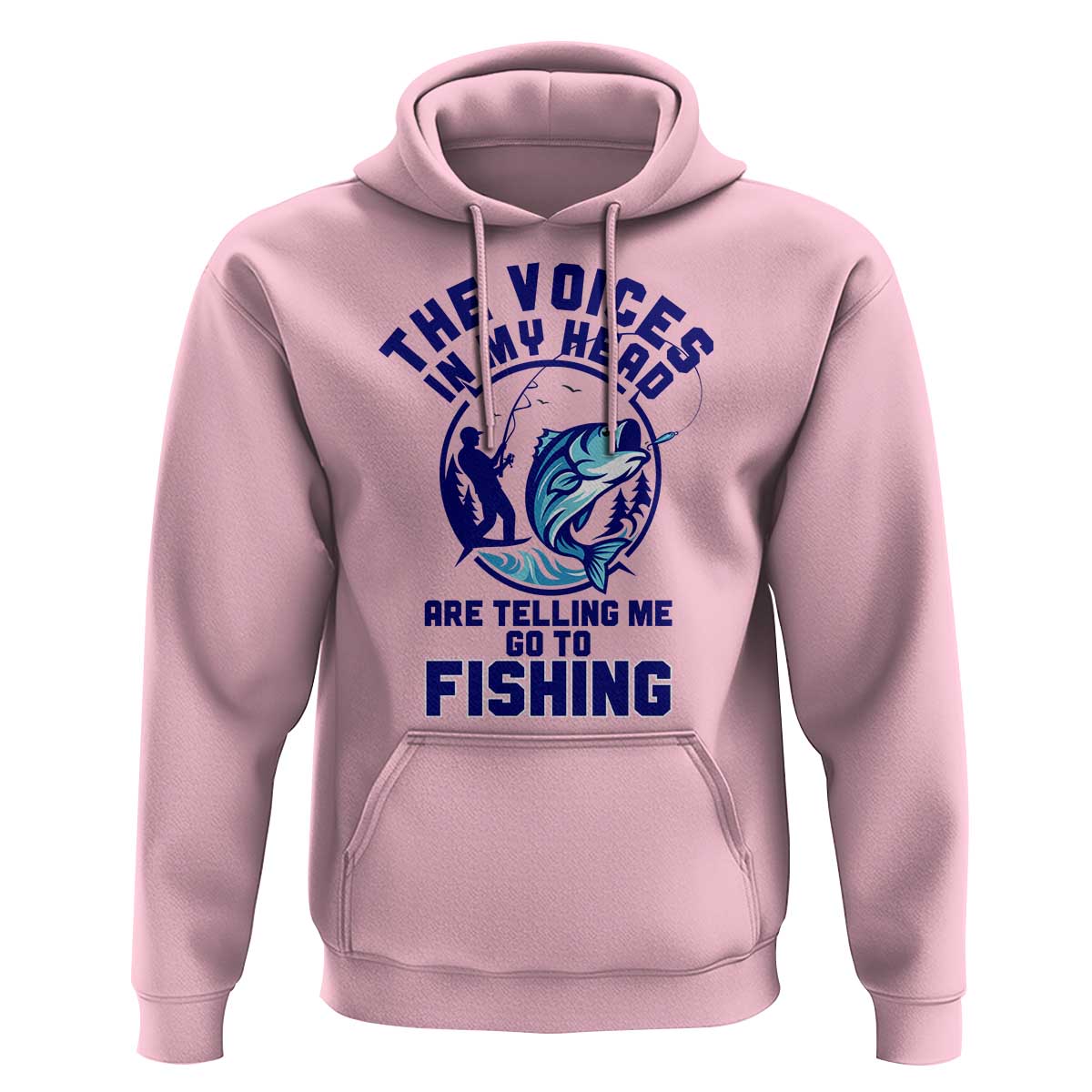 Funny Fisherman Hoodie The Voices In My Head Are Telling Me To Go Fishing - Wonder Print Shop