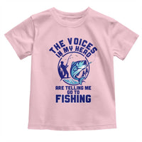 Funny Fisherman Toddler T Shirt The Voices In My Head Are Telling Me To Go Fishing - Wonder Print Shop