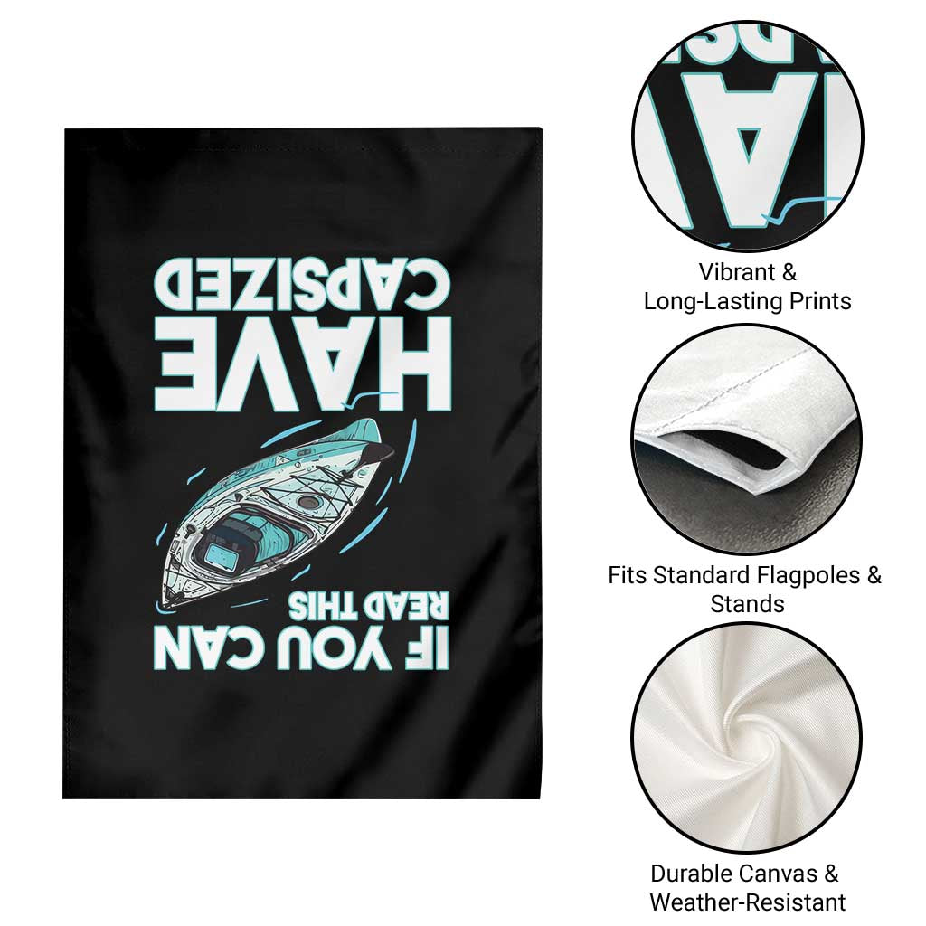 If You Can Read This I Have Capsized Garden Flag Funny Boating - Wonder Print Shop