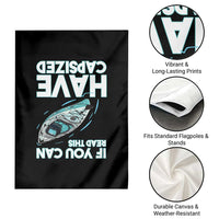 If You Can Read This I Have Capsized Garden Flag Funny Boating - Wonder Print Shop