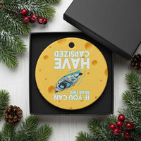 If You Can Read This I Have Capsized Ceramic Ornament Funny Boating - Wonder Print Shop