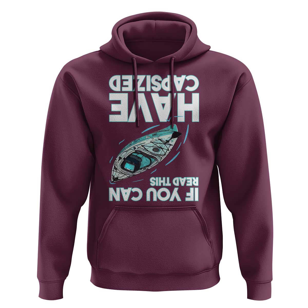 If You Can Read This I Have Capsized Hoodie Funny Boating - Wonder Print Shop