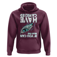 If You Can Read This I Have Capsized Hoodie Funny Boating - Wonder Print Shop