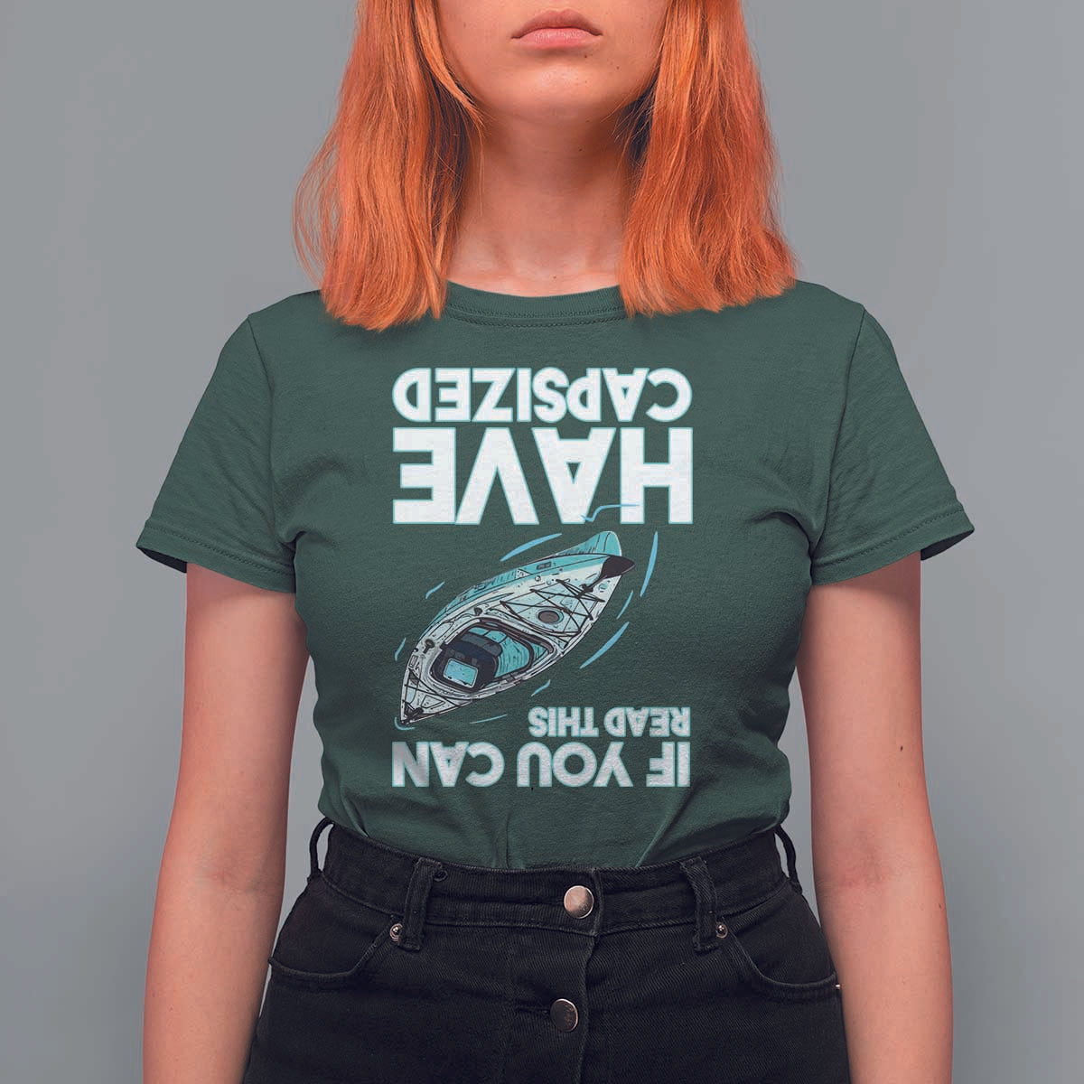 If You Can Read This I Have Capsized T Shirt For Women Funny Boating - Wonder Print Shop
