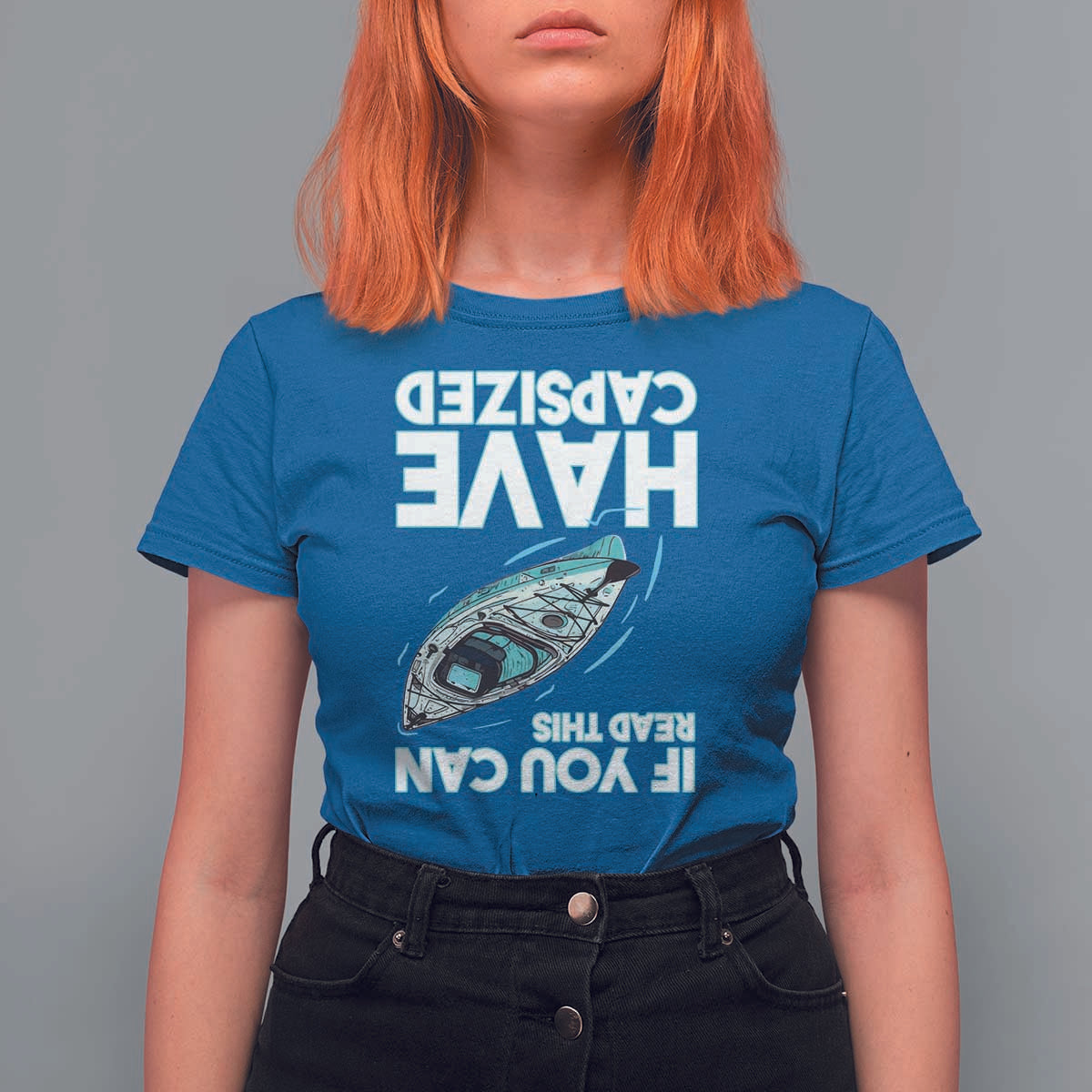 If You Can Read This I Have Capsized T Shirt For Women Funny Boating - Wonder Print Shop