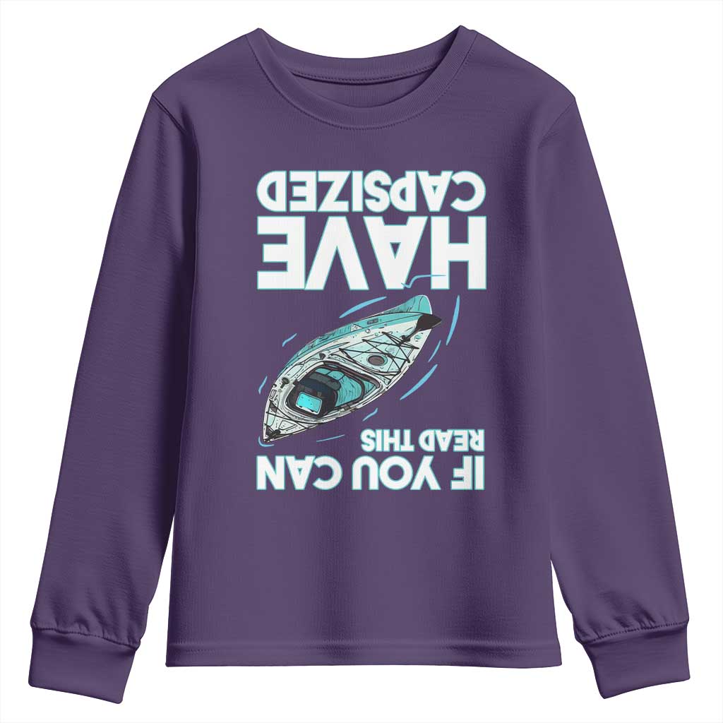 If You Can Read This I Have Capsized Youth Sweatshirt Funny Boating - Wonder Print Shop