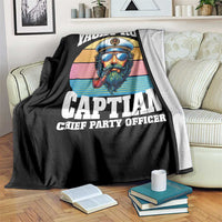 Yacht Rock Captain Throw Blanket Funny Boating Party Music - Wonder Print Shop