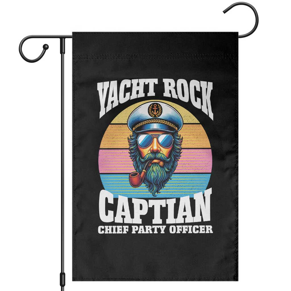 Yacht Rock Captain Garden Flag Funny Boating Party Music - Wonder Print Shop