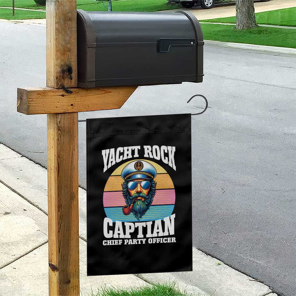 Yacht Rock Captain Garden Flag Funny Boating Party Music - Wonder Print Shop