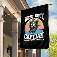 Yacht Rock Captain Garden Flag Funny Boating Party Music - Wonder Print Shop