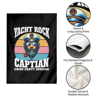 Yacht Rock Captain Garden Flag Funny Boating Party Music - Wonder Print Shop