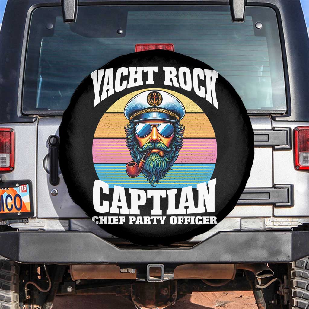 Yacht Rock Captain Spare Tire Cover Funny Boating Party Music - Wonder Print Shop