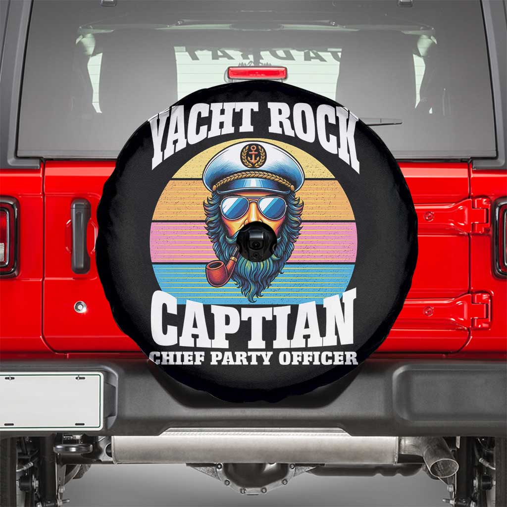 Yacht Rock Captain Spare Tire Cover Funny Boating Party Music - Wonder Print Shop
