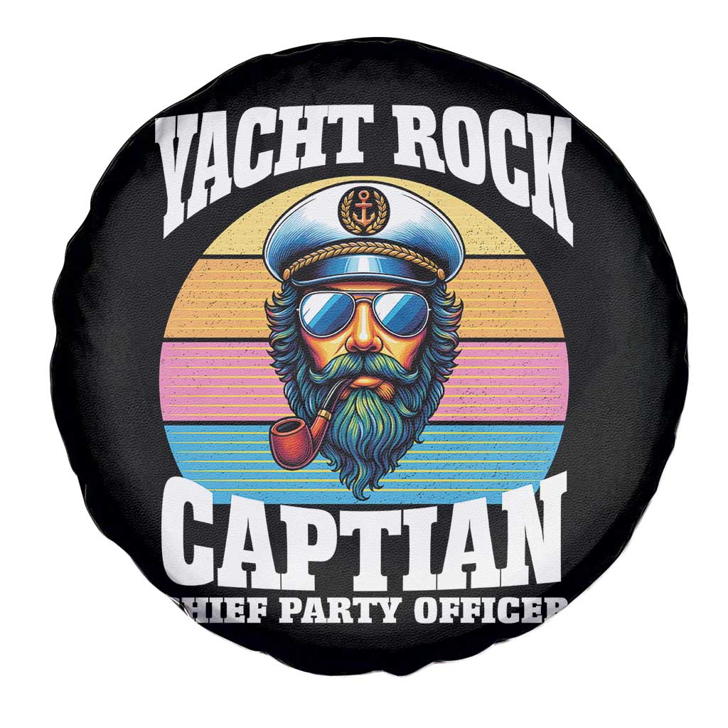 Yacht Rock Captain Spare Tire Cover Funny Boating Party Music - Wonder Print Shop