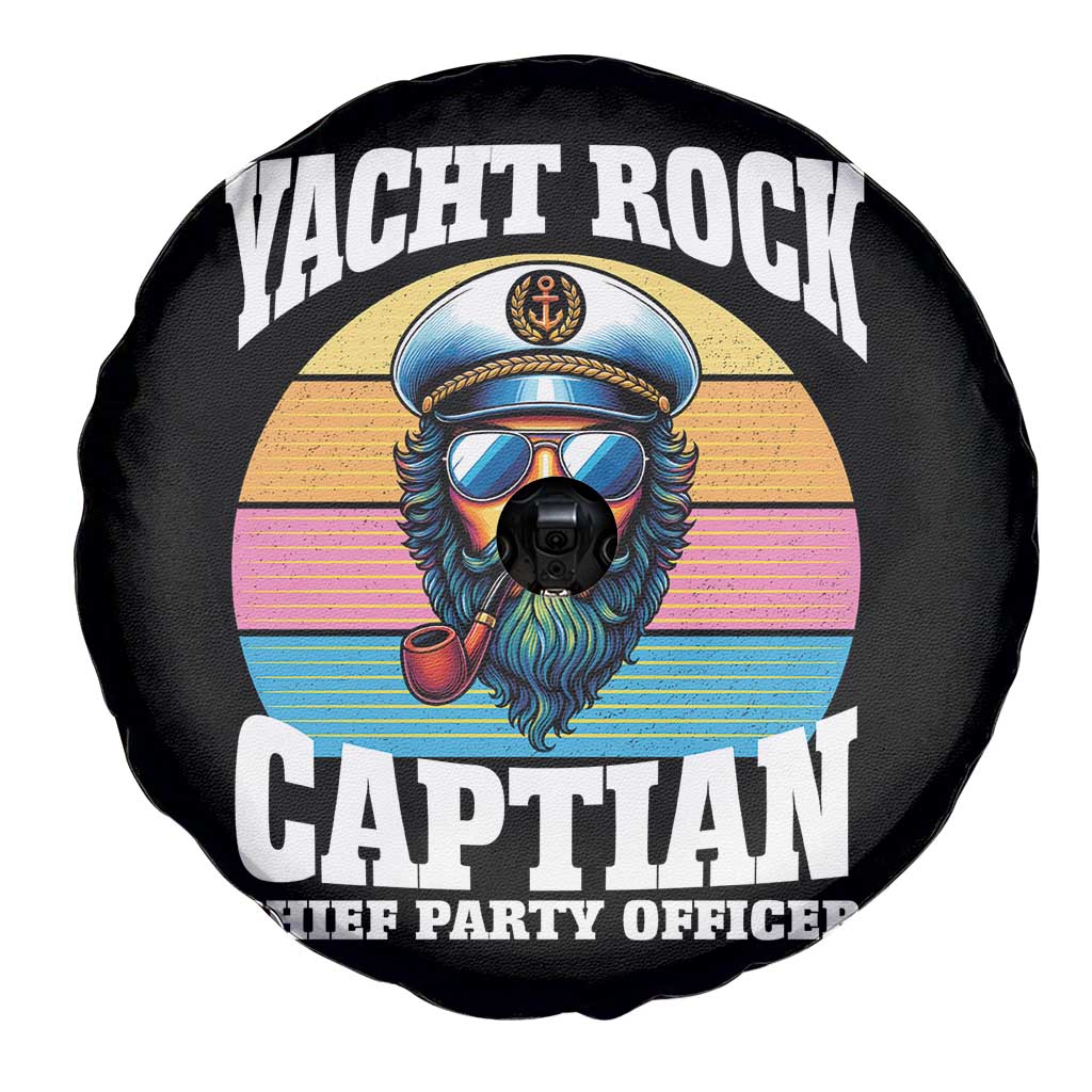 Yacht Rock Captain Spare Tire Cover Funny Boating Party Music - Wonder Print Shop