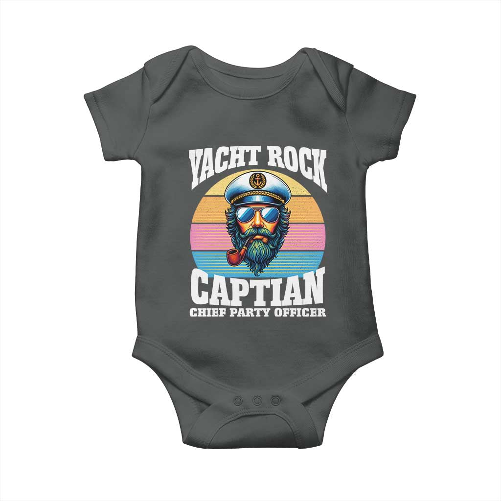 Yacht Rock Captain Baby Onesie Funny Boating Party Music - Wonder Print Shop
