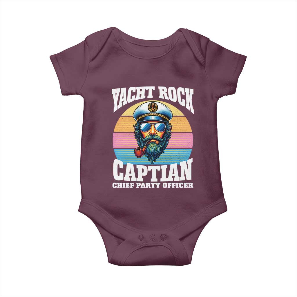 Yacht Rock Captain Baby Onesie Funny Boating Party Music - Wonder Print Shop