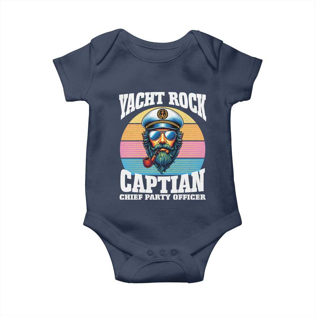 Yacht Rock Captain Baby Onesie Funny Boating Party Music - Wonder Print Shop