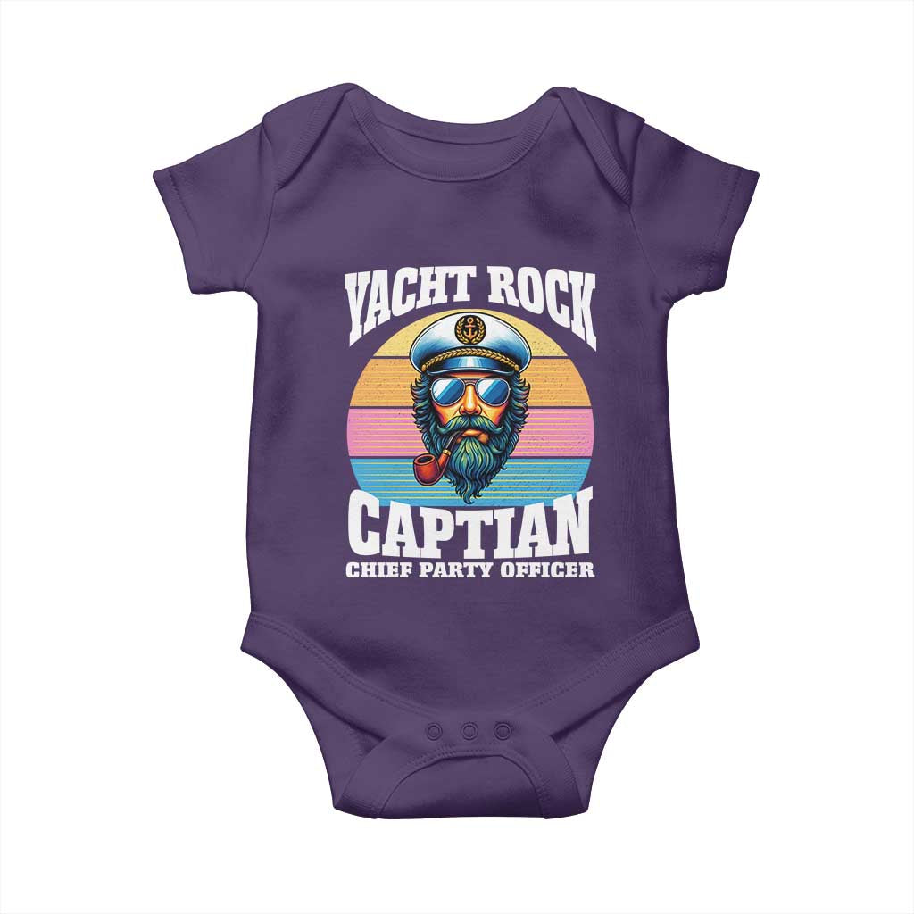 Yacht Rock Captain Baby Onesie Funny Boating Party Music - Wonder Print Shop