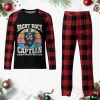 Yacht Rock Captain Plaid Pajama Set Funny Boating Party Music - Wonder Print Shop