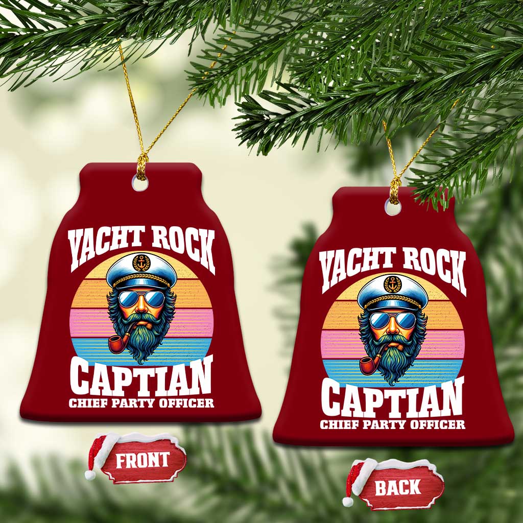 Yacht Rock Captain Ceramic Ornament Funny Boating Party Music - Wonder Print Shop