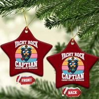 Yacht Rock Captain Ceramic Ornament Funny Boating Party Music - Wonder Print Shop