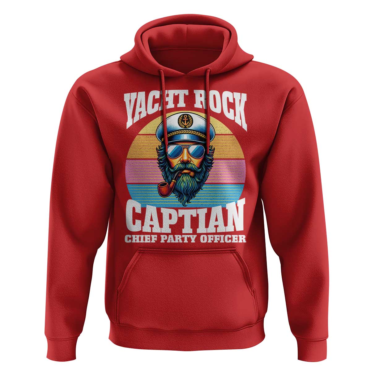 Yacht Rock Captain Hoodie Funny Boating Party Music - Wonder Print Shop